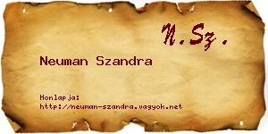 Neuman Szandra névjegykártya